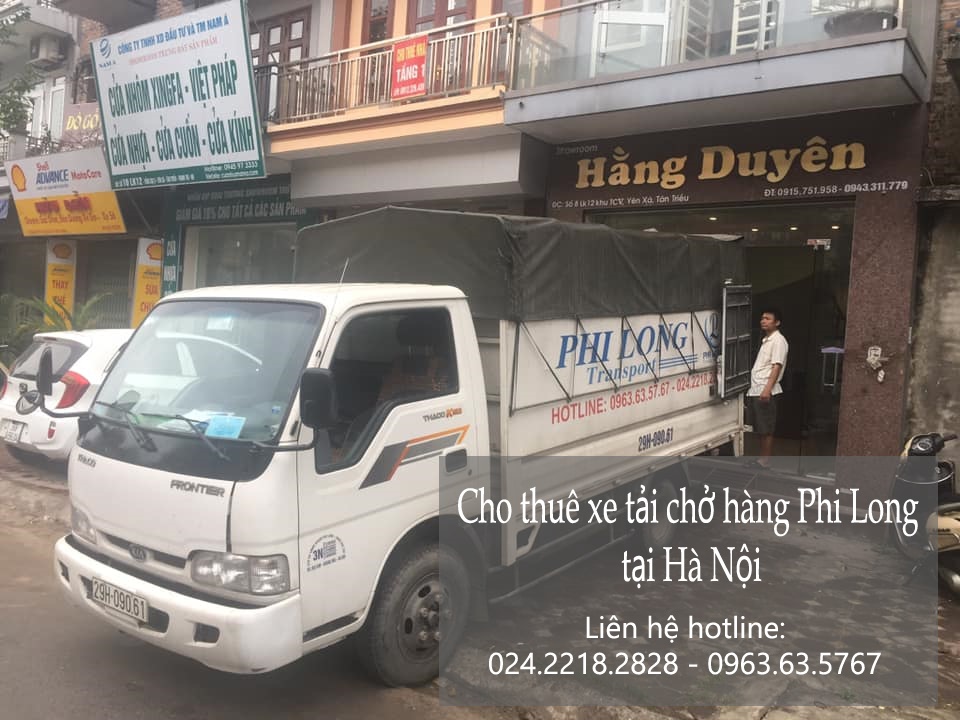 Dịch vụ chở hàng thuê Phi Long tại phố Đàm Quang Trung.
